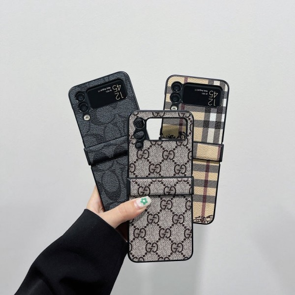 ハイブランド グッチ Galaxy z flip3スマホケース 定番柄 ファッション Burberry ギャラクシーゼットフリップ3 電話カバー 高品質 フィット 贅沢 メンズ向け ビジネススタイル レディース