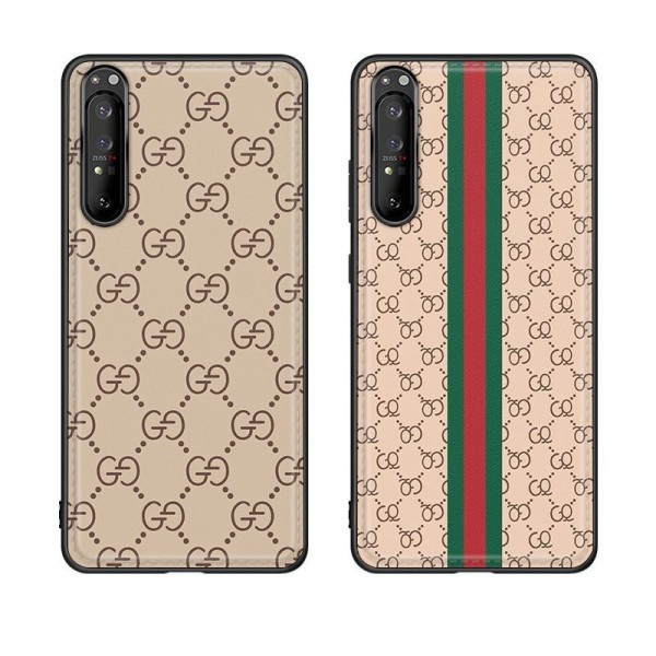 GUCCI ブランド ソニー5II革カバー 落下保護 キズ防止 グッチ Xperia 1 ソフトケース 高品質 ファッションXPERIA xzpカバー 手入れ安い フィット 通勤 メンズ レディース