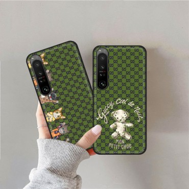 Gucci エクスペリア1IV携帯カバー 落下保護 グッチ XPERIA 5III/10IIIケース ブランド 質感 面白い 漫画柄 ソニー1iii/5iiカバー 軽量 おしゃれ 通気性 オーダーメイド