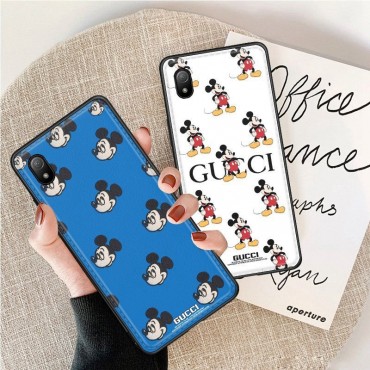 ハイブランド Gucci アイフォン14/13pro/12Pro max/11レザーケース 薄型 放熱性よい グッチ コラボ ディズニー Galaxy S22+/S22ultra/S21/A53/A73カバー 可愛いミッキ柄  XPERIA 1IV/10IV/ACE III/5IIIカバー 軽量 薄型 オシャレ 男女兼用