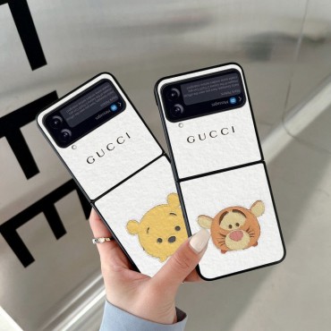 グッチ Galaxy Z Flip3ケースブランド 簡約デザイン gucci ギャラクシーZ FLIP3カバー 面白さ Samsung z flipケース 耐衝撃 ファッション 通気性 メンズ レディース