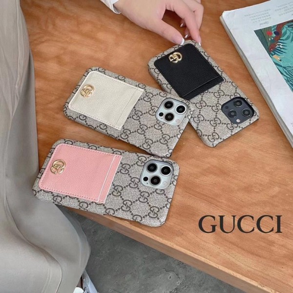 GUCCIグッチ アイファン14pro/14plusケース カード収納 シンプル ブランドiphone14pro max/14ケース 男女兼用 人気モノグラム IPHONE13/13PRO/13pro max携帯カバー 逸品 iphone12pro/11pro max/12カバー耐衝撃  高品質 フィット 