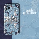 エルメス 面白い柄 iphone13Pro/13Pro max/13スマホケース 激烈競馬柄 生き生き動物と森 ハイブランド hermes アイフォン12pro max/12pro/12フルカバー 耐衝撃 キレイ 高品質 IPHONE11pro max/11pro/11ケース 耐久性 色落ちしない 男女兼用