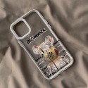 ペア揃い ベアブリックiphone13mini/13pro/13pro max透明カバー 流行り クール ハイブランド bearbrick アイフォン12Pro/12mini/12pro maxスマホケース個性熊柄 高品質 フィット 耐衝撃 メンズ レディース