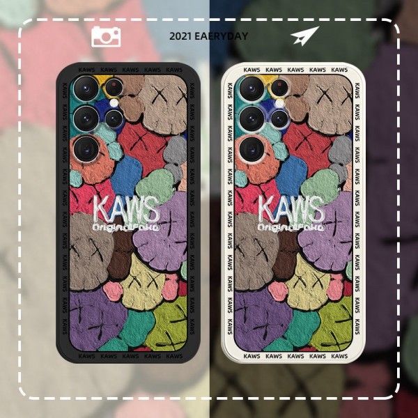 カウズ Galaxy s22ultra携帯カバー 可愛い 個性デザイン ブランド kaws サムスンs22+ケース 高品質 フィット samsung s22スマホカバー 落下保護 ファッション 人気 メンズ レディース