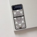 ブランド カウズ 人気人形柄 Galaxy Z Flip4ケース 滑り止め KAWS ギャラクシーz flip3スマホカバー 個性 オシャレ Galaxy Z Flip3スマホケース 耐衝撃 ファッション 男女兼用