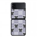 Kaws ギャラクシーZ Flip4ケースブランド 落下防止 カウズ Galaxy z flip3 携帯カバー 個性クマ柄 GALAXY Z FLIP4ケース 耐衝撃 スリム 軽量 放熱性抜群