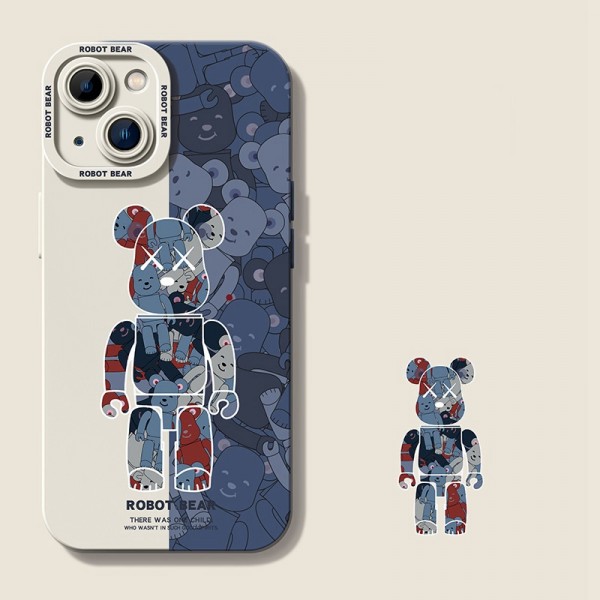 流行りブランド bearbrick アイフォン14+/14pro max携帯カバー 漫画キャラクター ベアブリック iPhone14pro/14ケース ファッション iPhone13pro max/13シリコンケース 耐衝撃 iPhone12pro/12miniカバー キズ防止 指紋防止 オシャレ