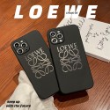 ハイブランド iPhone13pro/13pro max/13ケース ロエベ 黒色 マット調 滑り止め LOEWE アイフォン12pro/12pro max/12スマホカバー 柔らかい 落下保護 プリント柄 iphone11pro max/11pro/11ケース 薄型 軽量 放熱性よい メンズ レディース