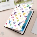 ルイヴィトン ブランド IPAD pro11インチ（2020/2018）手帳型ケース カラフル モノグラム柄 明らか ipad pro9.7/10.5inchカバー ファッション アイパッドair 3/2/1ケース 高品質 保護 三つ折り畳み式 スタンド機能 メンズ レディース