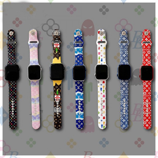 ブランド LV apple watch対応ストラップ TPU製 耐久性 オシャレ ルイヴィトン アップルウォッチ6/SE バンド大人気 高級 ファッション 経典柄 きつくない 38-44mm