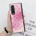 lv サムスン 高級 GALAXY Z Fold3折り畳み式ケース 高品質レザー 耐衝撃 ブランドルイヴィトン galaxy zfold3フルカバー 落下保護 360度フェット ギャラクシーゼットフォルダー3携帯ケース 経典モノグラム 可愛い おしゃれ