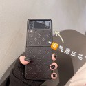 ルイヴィトンブランドGALAXY Z Flip3折り畳み式ケース フィット 耐衝撃 LV ギャラクシーzflip3革カバー経典柄エンボス加工 高級感  galaxy z flip3ソフトケース 耐久性 スムーズ 男女兼用 シンプル ファッション