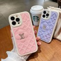 ブランド iphone14pro/13pro maxケース ルイヴィトン エンボス柄 LV アイフォン13pro/13携帯カバー ダイヤモンドロゴ iphone12pro max/12ケース ふわふわ 衝撃吸収 アップル11pro maxケース 手触り良い 可愛い レディース愛用