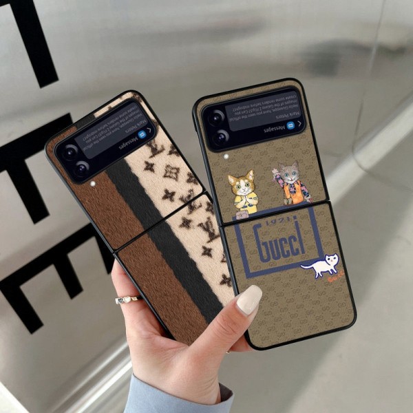 ルイヴィトン Galaxy Z Flip4スマホカバー 耐衝撃 Gucci サムスンz flip3ケース 汚れにくい  ブランドgalaxy z flipカバー かわいい 流行り モノグラム 芸能人愛用