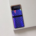 ブランド ルイヴィトン 星空の柄 Galaxy z flip4スマホケース 美しい Louis Vuitton ギャラクシーZ FLIP3スマホカバー 耐衝撃 Samsung Z Flip3ケース かわいい キラキラ 軽量 通気性 レディース 男性