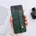 louis vuitton サムスンZ FLIP4ケースブランド 型押し柄 ルイヴィトン Samsung Z Flip3携帯カバー 滑り止め ギャラクシーz flipケース ハンドベルト GALAXY Z Flip3ケース 耐久性 多機能性 オシャレ 軽量 メンズ