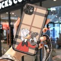 ブランドiPhone 14 Plus/14proケースBURBERRY 落下防止 バーバリーアイファン14/14promaxスマホカバー スタンド機能性 iphone13pro/13promaxスマホケース iphone12Promax/12mini携帯カバー ストラップ穴付き 薄型 軽量 おしゃれ かわいい 漫画柄