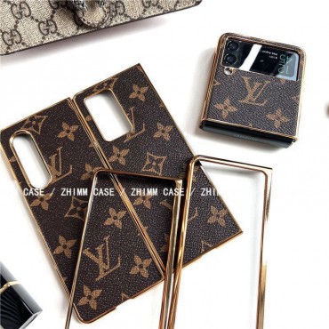 Louis Vuitton ブランド GALAXY Z Fold4 2022ケース 耐衝撃 ルイヴィトン Galaxy zflip4 保護カバー 枠 電気加工 ギャラクシーFold3/flip3ケース 軽量 フィット 放熱性よい 定番モノグラム 男女兼用