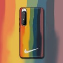 ファッションブランド Nike 創意虹 XPERIA 5III/1III/10IIIレザーケース 高級感 キレイ カラフル ナイキ エクスペリア 5ii/1ii/1フルカバー 落下保護 オシャレ xperia xzp/xz1ケース 大人っぽい 人気 レディース 個性 メンズ