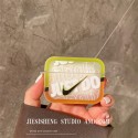 ハイブランド ナイキ AIRPODS 3ケース 半透明 個性カバー nike エアーポッズproカバー 柔らかい キズ防止 カラビナ付き 携帯便利 airpods1/2ケース 紛失なし 潮流スタイル 男女愛用