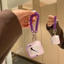 ハイブランド ナイキ AIRPODS 3ケース 半透明 個性カバー nike エアーポッズproカバー 柔らかい キズ防止 カラビナ付き 携帯便利 airpods1/2ケース 紛失なし 潮流スタイル 男女愛用