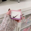 ブランド ナイキ AIRPODS PRO スポーツケース 柔らかい 厚み 耐衝撃 NIKE エアーポッズ1/2収納カバー カラビナ付き 紛失なし 携帯便利 メンズ レディース