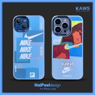 ナイキ iphone13Pro max/13Proケースブランド 高品質 おしゃれ nike&kaws アイフォン12pro max/12proスマホカバー 耐久性 個性スタイル iphone13/12/11pro/11 pro maxケース 流行り フィット 滑り止め