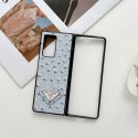 プラダギャラクシー Z FOLD4 スマホケース 贅沢 ダチョウ紋 ブランド Galaxy z fold3ケースPrada 高級レザー耐衝撃 サムスンgalaxy z fold2スマホカバー 携帯ケース 滑り止め 軽量 オシャレ 男女兼用