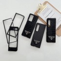 プラダ 高品質 Galaxy Z FOLD4 スマホケース 贅沢レザー Prada ギャラクシー Z Fold3携帯カバー 華やかな鰐紋 ハイブランド Samsung z fold2/foldケース 落下保護 おしゃれ 簡約 ビジネス メンズ 軽量 ファッション