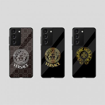 ブランド VERSACE ギャラクシーS22/S21+/S21ultra/S21玻璃カバー 落下保護 キズ防止 ヴェルサーチ GALAXY note20/note20ultra/s20+/s20ultraカバー高級 ファッション galaxy note10/note10+/s10+ハードケース 男女兼用 フィット