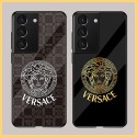 ブランド VERSACE ギャラクシーS22/S21+/S21ultra/S21玻璃カバー 落下保護 キズ防止 ヴェルサーチ GALAXY note20/note20ultra/s20+/s20ultraカバー高級 ファッション galaxy note10/note10+/s10+ハードケース 男女兼用 フィット