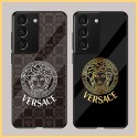 ブランド VERSACE ギャラクシーS22/S21+/S21ultra/S21玻璃カバー 落下保護 キズ防止 ヴェルサーチ GALAXY note20/note20ultra/s20+/s20ultraカバー高級 ファッション galaxy note10/note10+/s10+ハードケース 男女兼用 フィット