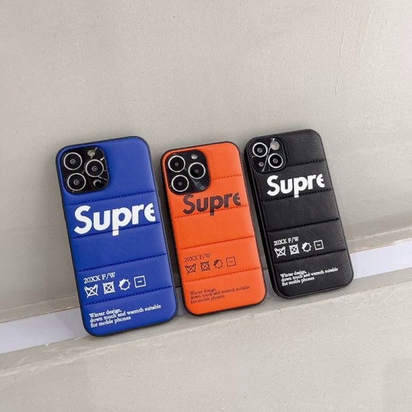 ブランド Supreme iphone 13Pro max/13Pro/13カバー 創意ダウンジャケット 高級革 シュプリーム アイフォン12pro max/12pro/12ケース クール 耐衝撃 流行り柄 iphone11pro/11 pro max/11ケース上品 スタイリッシュ 着脱簡単 メンズ レディース