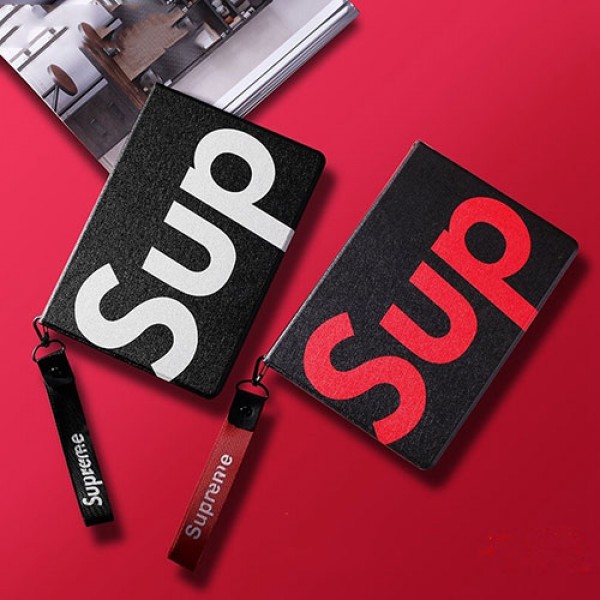 Supreme アイパッドプロ11/10.5/9.7inch保護カバー 手帳型 シュプリームIPAD 9世代ケース シンプル 高品質 ipad mini6世代 2021ケース軽量 携帯便利 Ipad AIR4/3/2/1カバー ファッション 多機能性 メンズ レディース