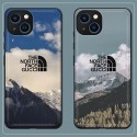 ファッションブランド The North Face アイフォンiphone13mini/13革カバー 落下保護 ザノースフェイスコラボ グッチIPHONE13Pro max/13Proケース 広々雪山柄 流行り メンズ 大人気 おしゃれ レディース 激安