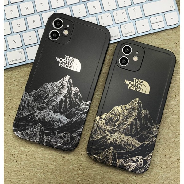 潮流 ブランド ザノースフェイス IPHONE13pro max/13pro/13スマホケース メッキプリント雪山柄 色落ちしない the north face アイフォン12pro/12pro max/12カバー 耐衝撃 スクリーン レンズ庇護 iphone11pro max/11pro/11ソフトケース 創意デザイン 持てる 男女 ペア