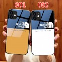 潮流 ブランド ザノースフェイス iPhone13pro max/13proスマホケース 強化ガラス 耐衝撃 the north face アイフォン13/13miniカバー 簡約 シンプル 個性 IPHONE12pro max/12pro/12mini/12ケース 手入れ簡単 iphone11pro max/11pro/11カバー カップル ペア 男女兼用