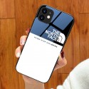 潮流 ブランド ザノースフェイス iPhone13pro max/13proスマホケース 強化ガラス 耐衝撃 the north face アイフォン13/13miniカバー 簡約 シンプル 個性 IPHONE12pro max/12pro/12mini/12ケース 手入れ簡単 iphone11pro max/11pro/11カバー カップル ペア 男女兼用