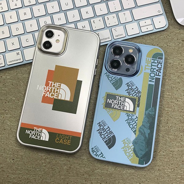 流行りブランド ザノースフェイスIPHONE13pro max/13pro/13スマホケース 銀色メッキ加工 手入れ安い the north face アイフォン12pro/12pro max/12カバー 耐衝撃 レンズ保護 おしゃれ iphone11pro max/11pro/11ソフトケース 滑り止め 個性タグ付き 男子 レディース