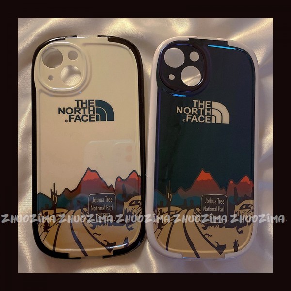 ザノースフェイス iPhone13pro max/13pro/13ケースブランド 丸い形 かわいい the north face アイフォン12pro/12pro max/12カバー 柔らかい 衝撃吸収 iphone11pro max/11pro/11スマホケース 人気道路プリント柄 黄変防止 おしゃれ メンズ レディース