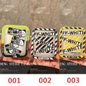 流行り ブランド ザノースフェイス AIRPODS 3ケース 柔らかい 衝撃吸収 off-white エアーポッズpro2/proカバー 個性プリント柄 フィット AirPods 1/2保護ケース 埃防止 キズ防止 メンズ レディース