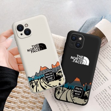 ファッション ブランド ザノースフェイス iPhone14maxケース 大人気 おしゃれ THE NORTH FACE アイフォン14pro max/14カバー 定番道路 プリント iphone13pro maxスマホケース シリコン 衝撃吸収 アップル13ケース 若者 スタイリッシュ 男性