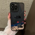 ザノースフェイスiPhone14Proケース 個性デザイン ブランドiPhone 14plus/14ケース the north face アイフォン14pro maxスマホケース 黒色クリア  TPU バンパー IPHONE13pro max/13pro/13カバー レンズ保護 すり傷防止 指紋防止 全面 耐衝撃 iPhone12pro/12ケース 大人気 ファッション メンズ