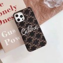 セリーヌiphone13/12 pro/12 pro max/12 mini/12スマホケースブランド 刺繍ロゴ付きモノグラム  celine アイフォン11/11 pro/11 pro max/se2 革カバー 高級素材  シンプルiphone xr/xs/x/xs maxケース ジャケット型 かわいい レディース メンズ