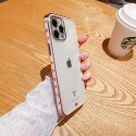 LV ブランド ルイヴィトンiphone13/12 pro/12 pro max/12 mini/12ケース クリア カバー サイドロゴ柄 lv アイフォン11/11 pro/11 pro max/se2ソフトケース シンプル  韓国iphone xr/xs/x/xs maxケース 透明 携帯カバー