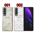 ブランド Dior ギャラクシーフォルダー3/フォルダー2フルカバー 清新の柄 かわいい ディオール GALAXY Z Fold3/Fold2革ケース耐久性 人気 男女兼用 galaxy ｗ21/ｗ20カバー 保護 スムーズ 軽量 オシャレ 激安 メンズ レディース