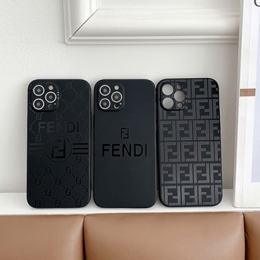 Fendi ブランド iphone 13 pro max/13 pro/13ケース フェンディ 黒色 クルー カバー アイフォン12pro/12pro max/12mini/12カバー モノグラム ラバープリント高級 iphone 11pro/11pro max/se2 ソフトケース 耐久性 おしゃれ ビジネス風 メンズ