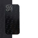 Fendi ブランド iphone 13 pro max/13 pro/13ケース フェンディ 黒色 クルー カバー アイフォン12pro/12pro max/12mini/12カバー モノグラム ラバープリント高級 iphone 11pro/11pro max/se2 ソフトケース 耐久性 おしゃれ ビジネス風 メンズ