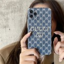 Gucci アイフォン13/12 pro max/12 pro/12/12 miniケースブランド gucci 刺繍付き かわいい グッチ iphone 11/11 pro/13pro maxソフトケース 手触り良い モノグラム iphone xr/xs/x/xs max ケース デニム スタイル 個性 レディース ファッション メンズ